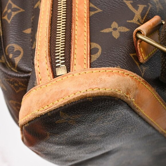 LOUIS VUITTON Brown Monogram Leather Backpack - Picture 9 of 16